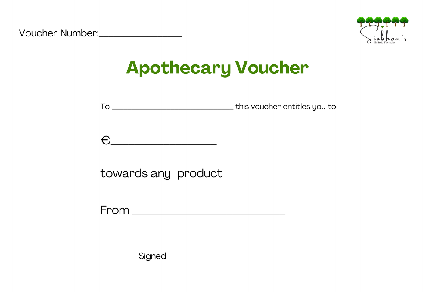 Siobhan's Apothecary Gift Card