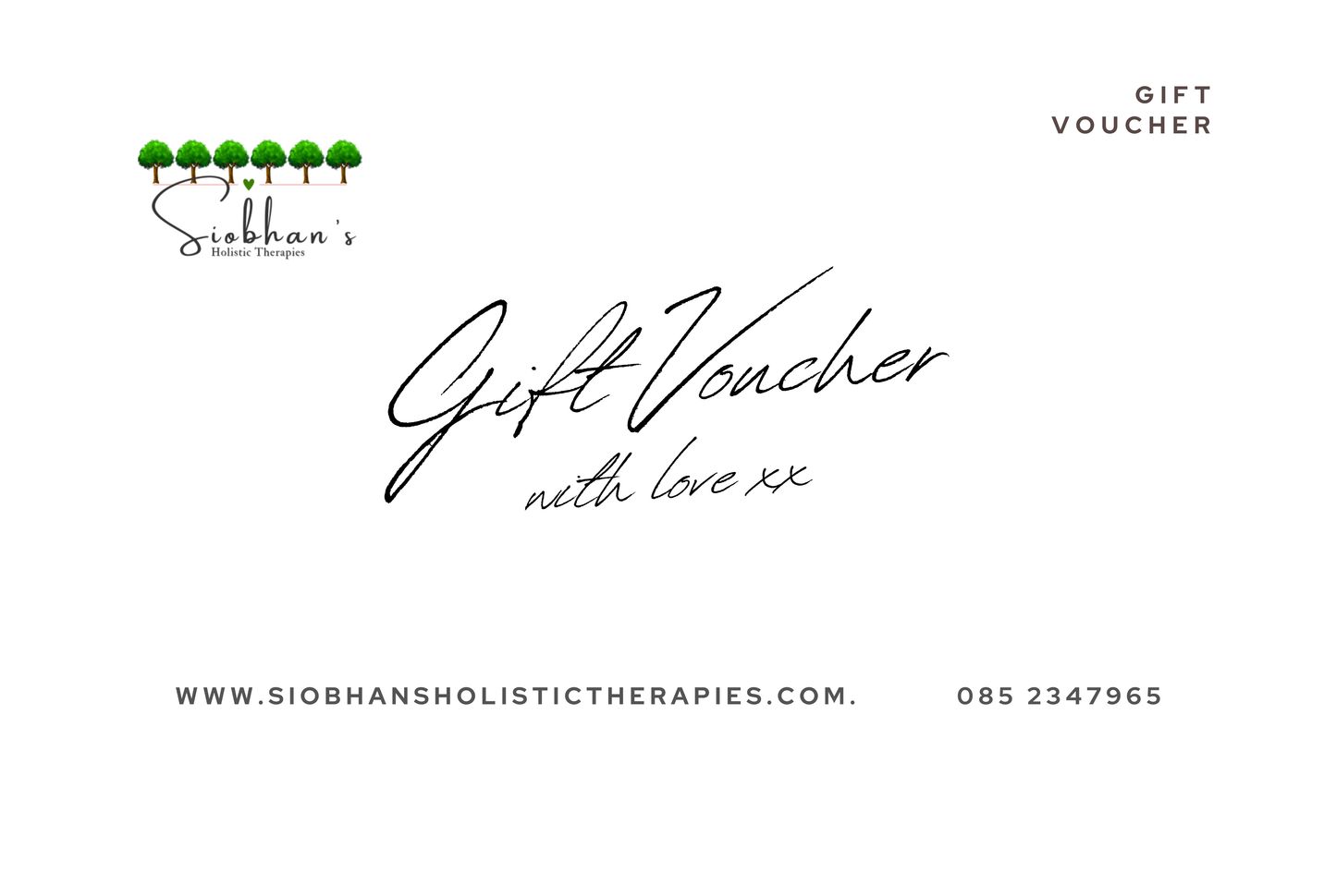 Siobhan's Treatment Gift Card
